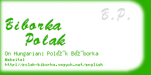 biborka polak business card